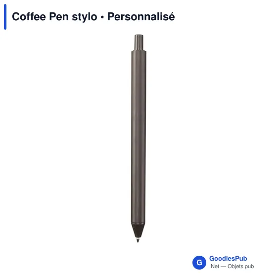 Stylo à bille personnalisable en marc de café avec logo - Image 10