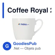 Mug en céramique personnalisable Coffee Royal 250 ml avec logo - Miniature 1