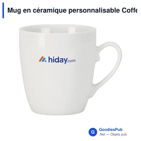 Mug en céramique personnalisable Coffee Royal 250 ml avec logo