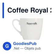 Mug en céramique personnalisable Coffee Royal 250 ml avec logo - Miniature 2