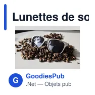 Lunettes de soleil personnalisables Coffee Sunglasses avec logo - Miniature 1