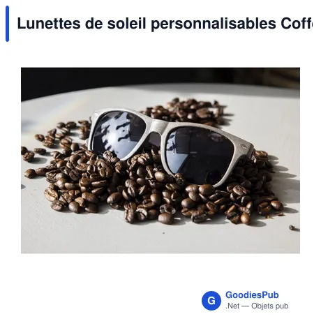 Lunettes de soleil personnalisables Coffee Sunglasses avec logo