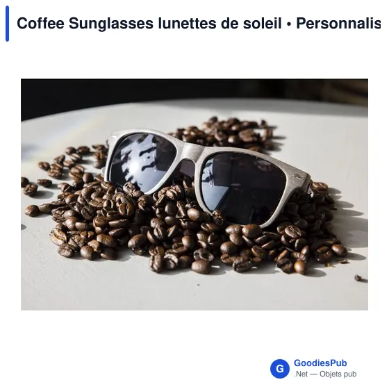 Lunettes de soleil personnalisables Coffee Sunglasses avec logo - Image 1