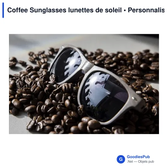 Lunettes de soleil personnalisables Coffee Sunglasses avec logo - Image 2