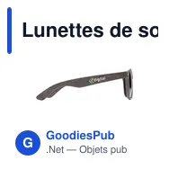 Lunettes de soleil personnalisables Coffee Sunglasses avec logo - Miniature 3