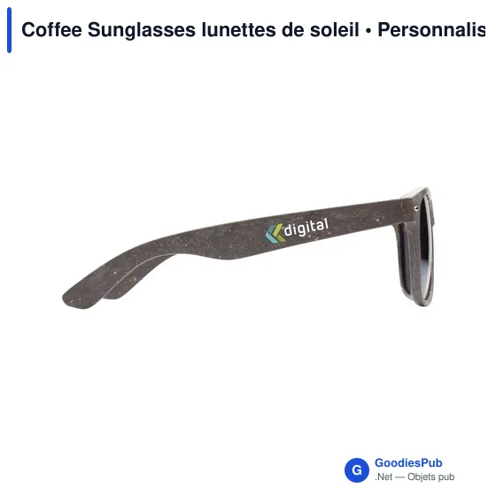 Lunettes de soleil personnalisables Coffee Sunglasses avec logo - Image 3