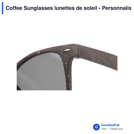 Lunettes de soleil personnalisables Coffee Sunglasses avec logo - Image 4