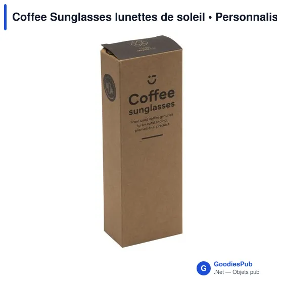 Lunettes de soleil personnalisables Coffee Sunglasses avec logo - Image 5