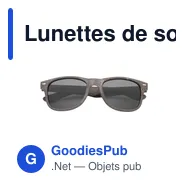 Lunettes de soleil personnalisables Coffee Sunglasses avec logo - Miniature 8