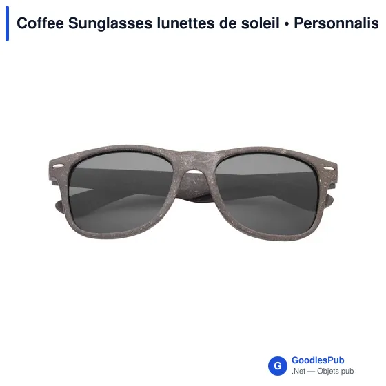 Lunettes de soleil personnalisables Coffee Sunglasses avec logo - Image 8