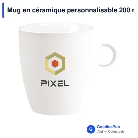 Mug en céramique personnalisable 200 ml avec logo - CoffeeCup