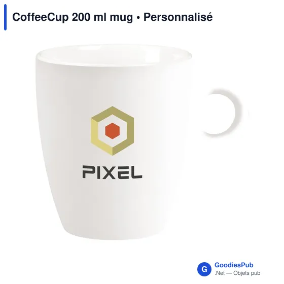 Mug en céramique personnalisable 200 ml avec logo - CoffeeCup - Image 2