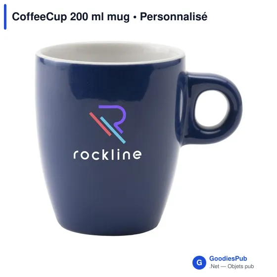 Mug en céramique personnalisable CoffeeCup 200 ml avec logo - Image 2