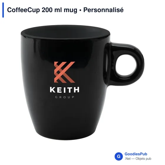 Mug en céramique personnalisable CoffeeCup 200 ml avec logo - Image 3