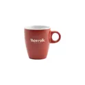 Variante rouge - Mug en céramique personnalisable CoffeeCup 200 ml avec logo