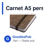 Carnet A5 personnalisable en liège avec logo - CoffeeGround - Miniature 4