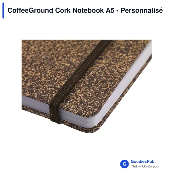 Carnet A5 personnalisable en liège avec logo - CoffeeGround - Image 4