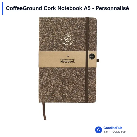 Carnet A5 personnalisable en liège avec logo - CoffeeGround - Image 6