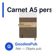 Carnet A5 personnalisable en liège avec logo - CoffeeGround - Miniature 7