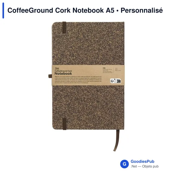 Carnet A5 personnalisable en liège avec logo - CoffeeGround - Image 7