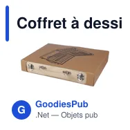 Coffret à dessin en bois personnalisable avec logo - Thessaly - Miniature 5