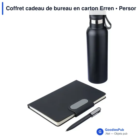 Coffret cadeau de bureau personnalisable avec logo - Erren - Image 3