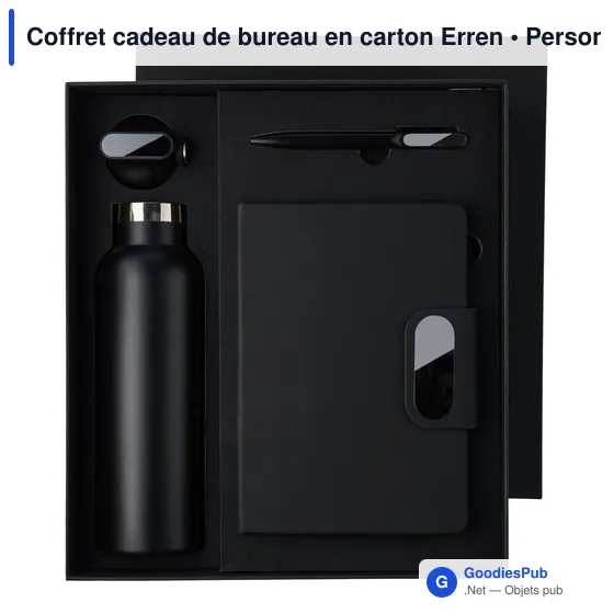 Coffret cadeau de bureau personnalisable avec logo - Erren - Image 10