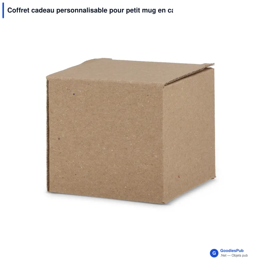 Coffret cadeau personnalisable pour petit mug en carton avec logo - Mini Mug - Image 2