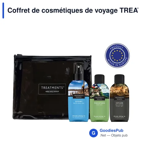 Coffret de cosmétiques de voyage personnalisable avec logo - TREATMENTS