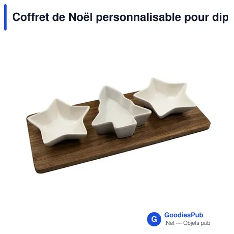 Coffret de Noël personnalisable pour dips et apéritifs | Nuutavec logo