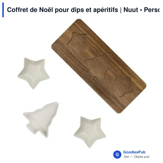 Coffret de Noël personnalisable pour dips et apéritifs | Nuutavec logo - Image 2