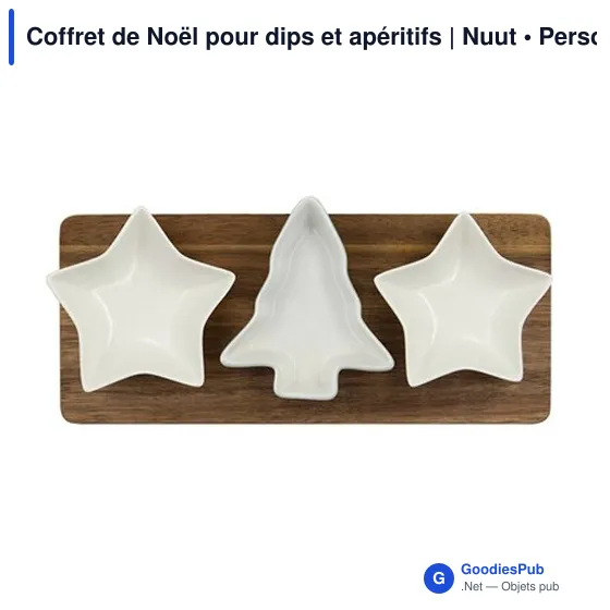 Coffret de Noël personnalisable pour dips et apéritifs | Nuutavec logo - Image 3