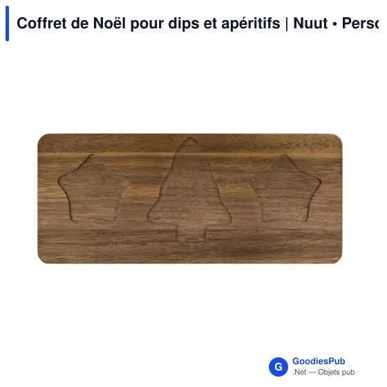Coffret de Noël personnalisable pour dips et apéritifs | Nuutavec logo - Image 4