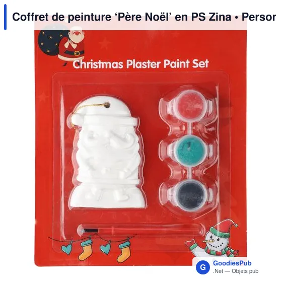 Coffret de peinture personnalisable ‘Père Noël’ avec logo - Image 1