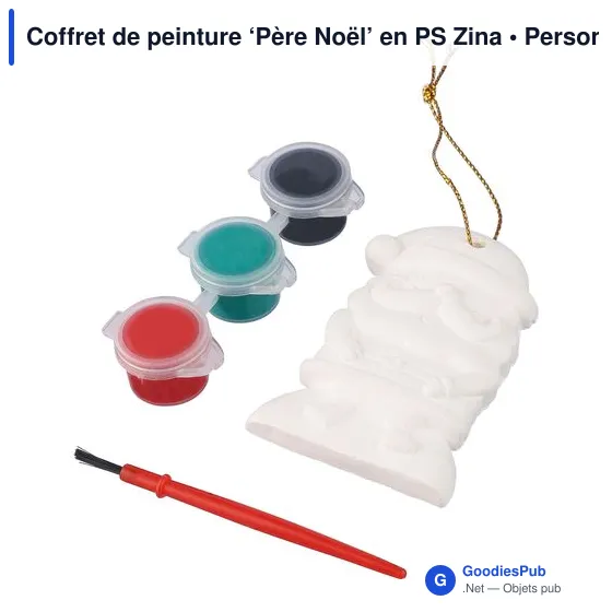 Coffret de peinture personnalisable ‘Père Noël’ avec logo - Image 2