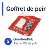 Coffret de peinture personnalisable ‘Père Noël’ avec logo - Miniature 4