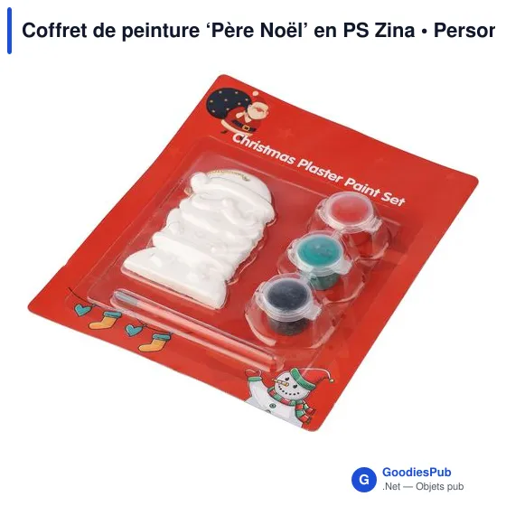 Coffret de peinture personnalisable ‘Père Noël’ avec logo - Image 4