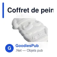 Coffret de peinture personnalisable ‘Père Noël’ avec logo - Miniature 5