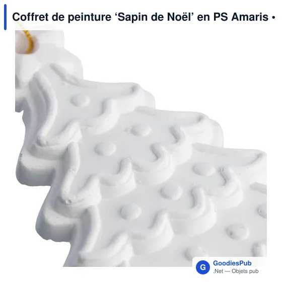 Coffret de peinture personnalisable ‘Sapin de Noël’ avec logo - Image 5