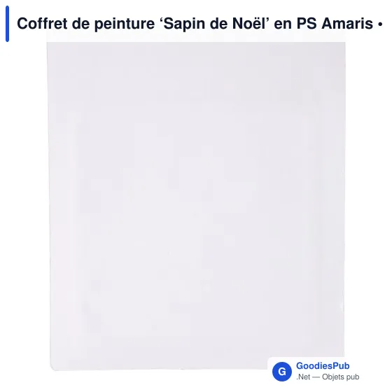 Coffret de peinture personnalisable ‘Sapin de Noël’ avec logo - Image 6