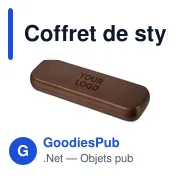Coffret de stylos en bois de noyer Adelina - Miniature 3