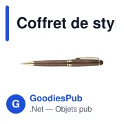 Coffret de stylos en bois de noyer Adelina - Miniature 4