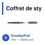 Coffret de stylos en bois de noyer Adelina - Miniature 5