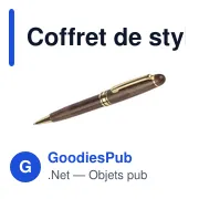 Coffret de stylos en bois de noyer Adelina - Miniature 10