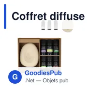 Coffret diffuseur personnalisable avec 6 huiles essentielles - InSideOut Aroma Pebble - Miniature 1