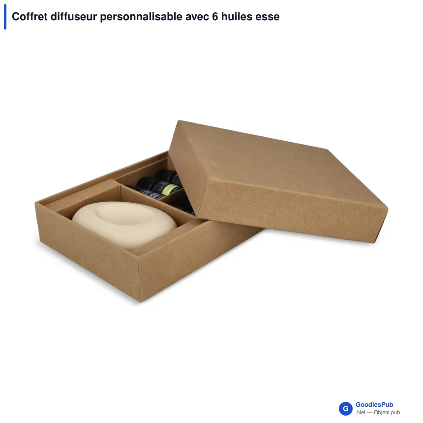 Coffret diffuseur personnalisable avec 6 huiles essentielles - InSideOut Aroma Pebble - Image 2