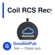 Chargeur sans fil personnalisable pour logo - Coil RCS Recycled - Miniature 6