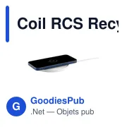 Chargeur sans fil personnalisable pour logo - Coil RCS Recycled - Miniature 8