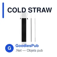 COLD STRAW Paille et brossettes en acier. - Miniature 1