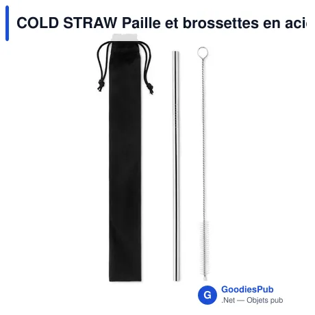 COLD STRAW Paille et brossettes en acier.